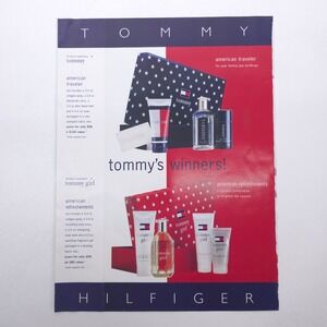 Tommy Girl Fragrance American Traveler Print Ad Vintage Y2K Sample Tab Hilfiger